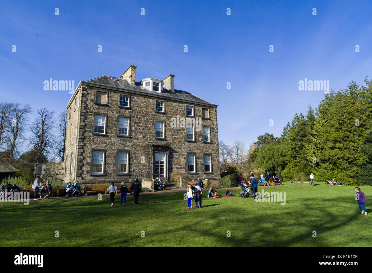Scotland Edinburgh. The Botanical Gardens. End of March. Inveresk