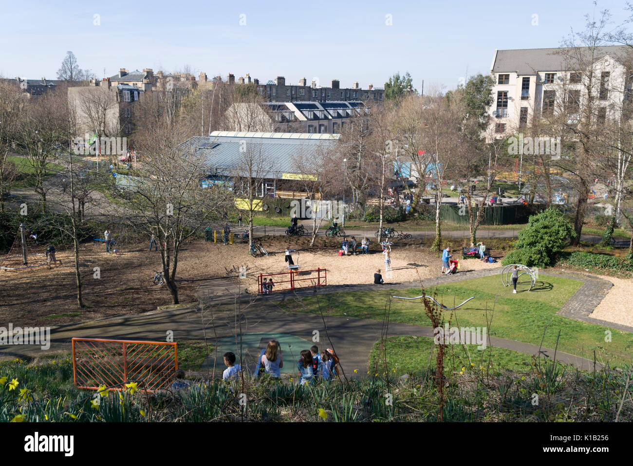 Scotland Edinburgh. Royal Crescent Gardens, a protected public space