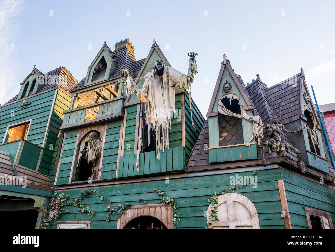 Haunted House At Playland Amusement Park Vancouver British Stock 
