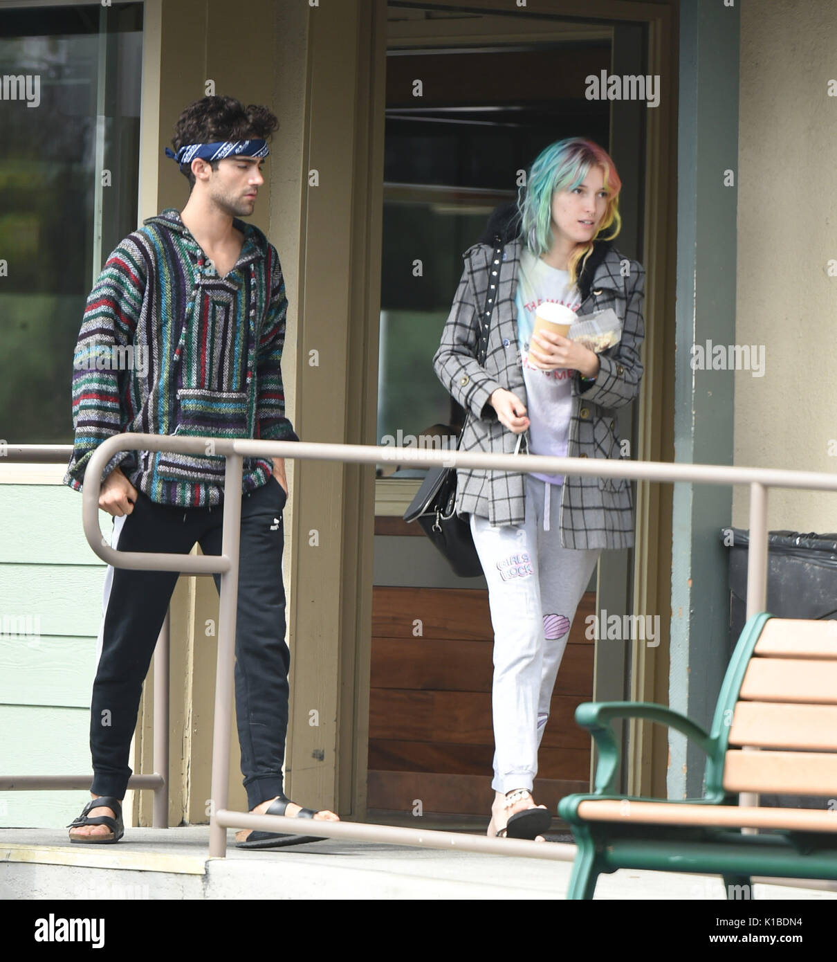 Dani Thorne sister of Bella Thorne and Max Ehrich have breakfast