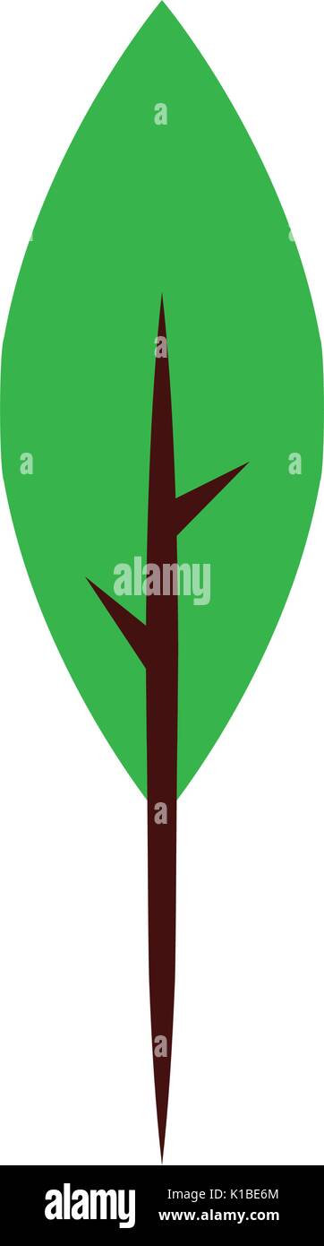 leaf plant isolated icon Stock Vector Image & Art - Alamy