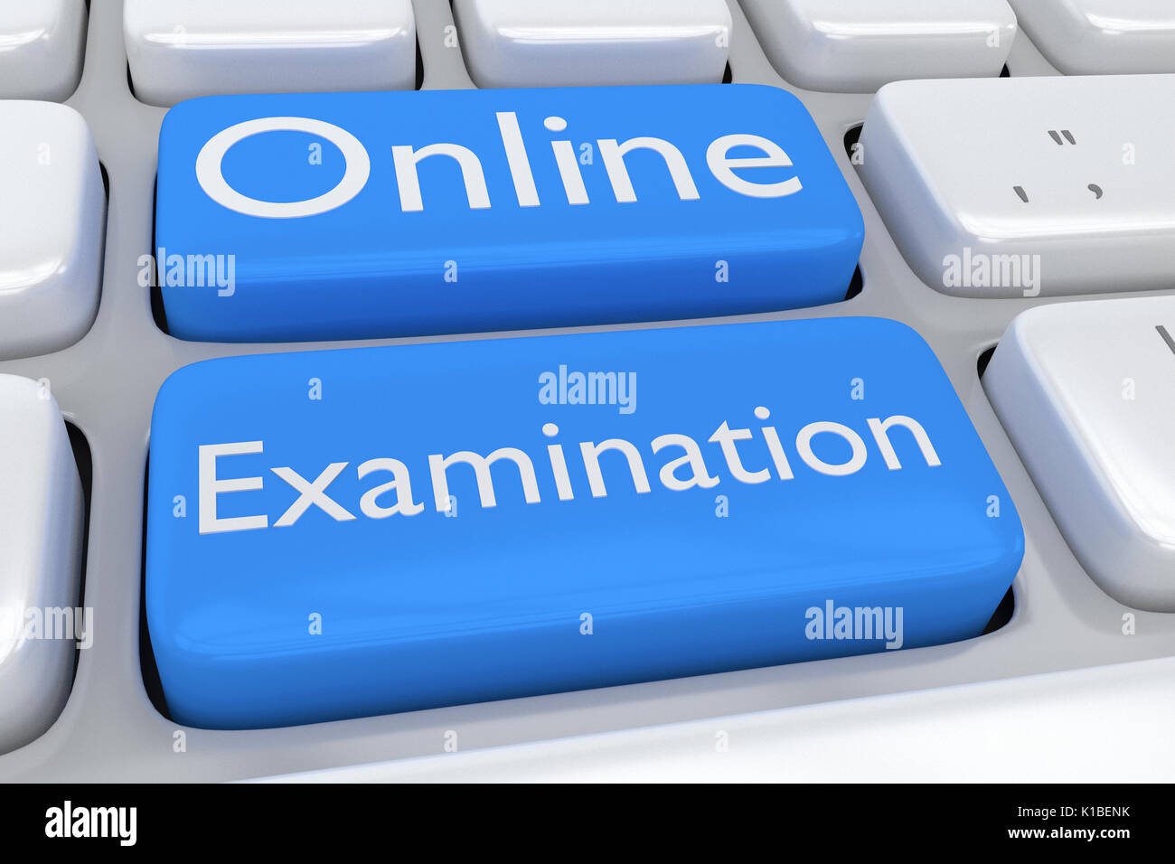 Render illustration of computer keyboard with the print Online ...