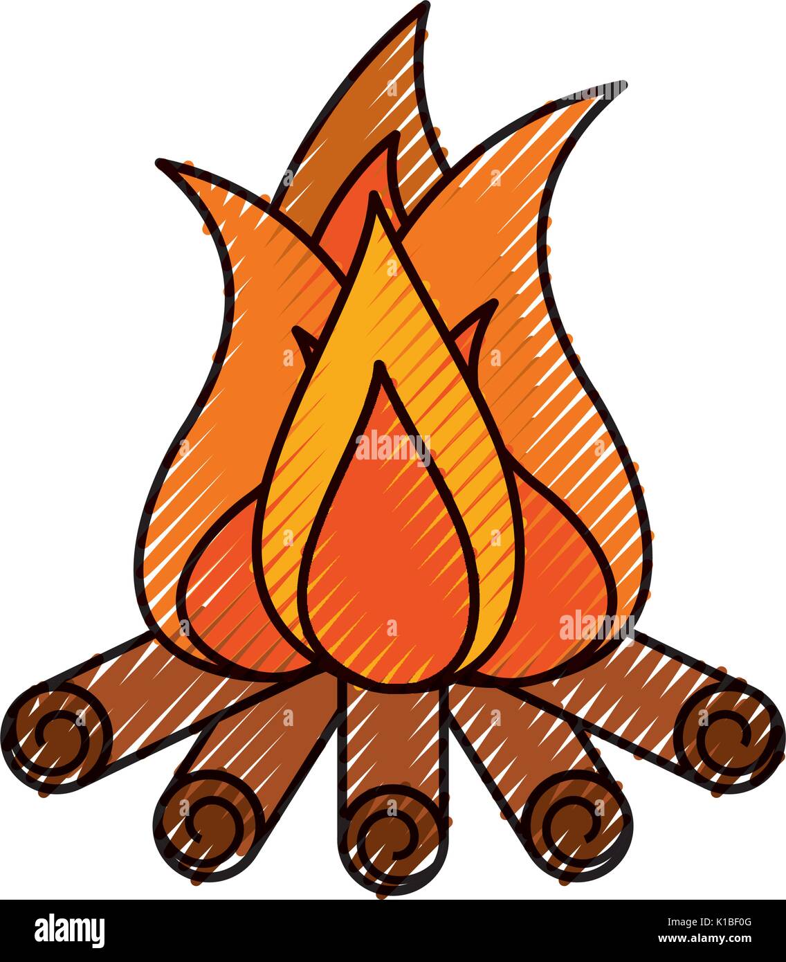 camp fire isolated icon Stock Vector Image & Art - Alamy