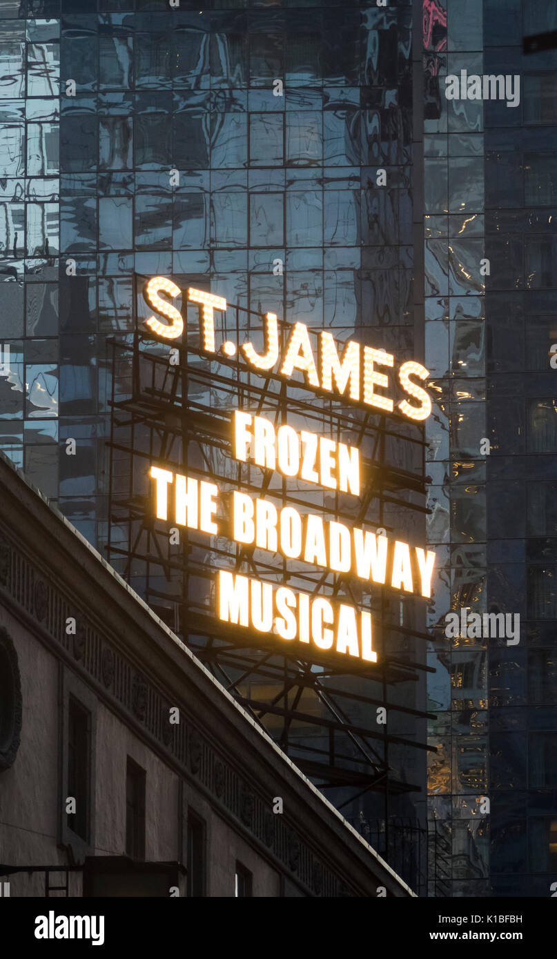 Frozen, the Broadway Musical version of the Disney film Stock Photo Alamy