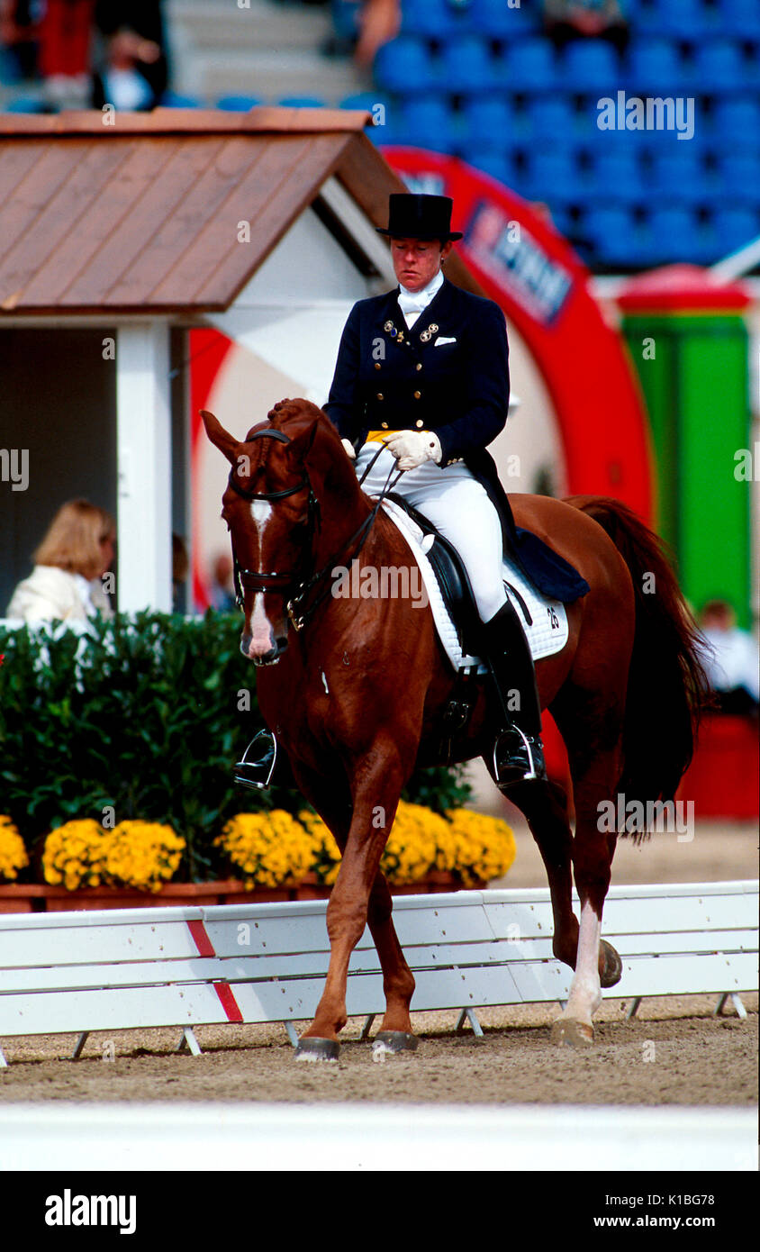 World Equestrian Games, Rome October 1998, Kyra Kyrklund (FIN) riding