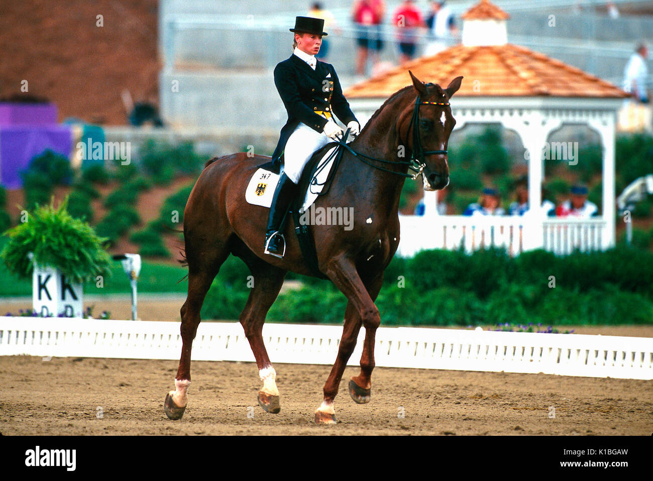 Olympic Games Atlanta 1996, Isabell Werth riding Gigolo FRH to the gold ...