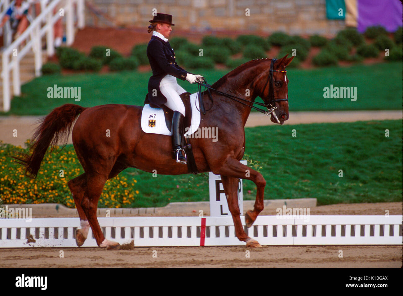 The Olympic Games, Atlanta 1996, Isabell Werth (GER) riding Nissan ...
