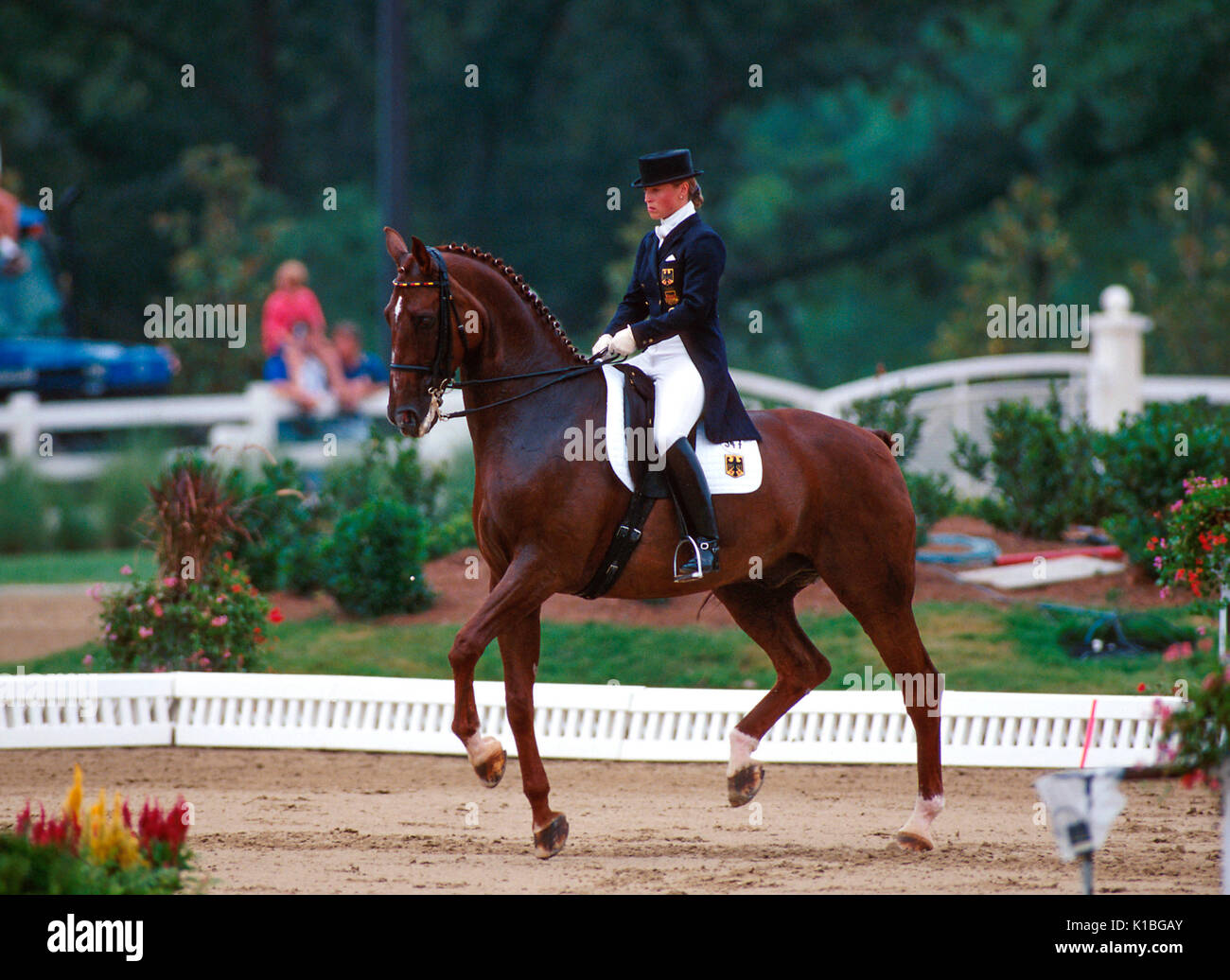 The Olympic Games, Atlanta 1996, Isabell Werth (GER) riding Nissan ...
