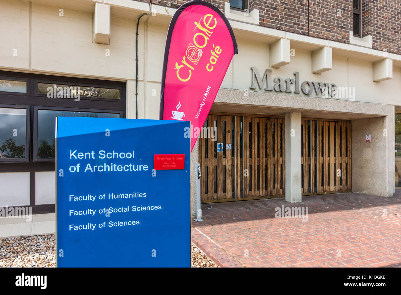 School of Architecture,Marlowe Building,University of Kent,UKC,Canterbury,Kent,England Stock Photo