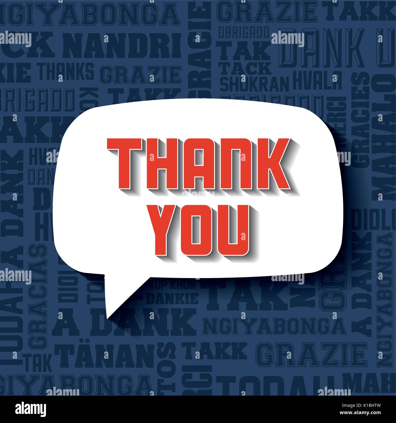thank you card design Stock Vector Image & Art - Alamy