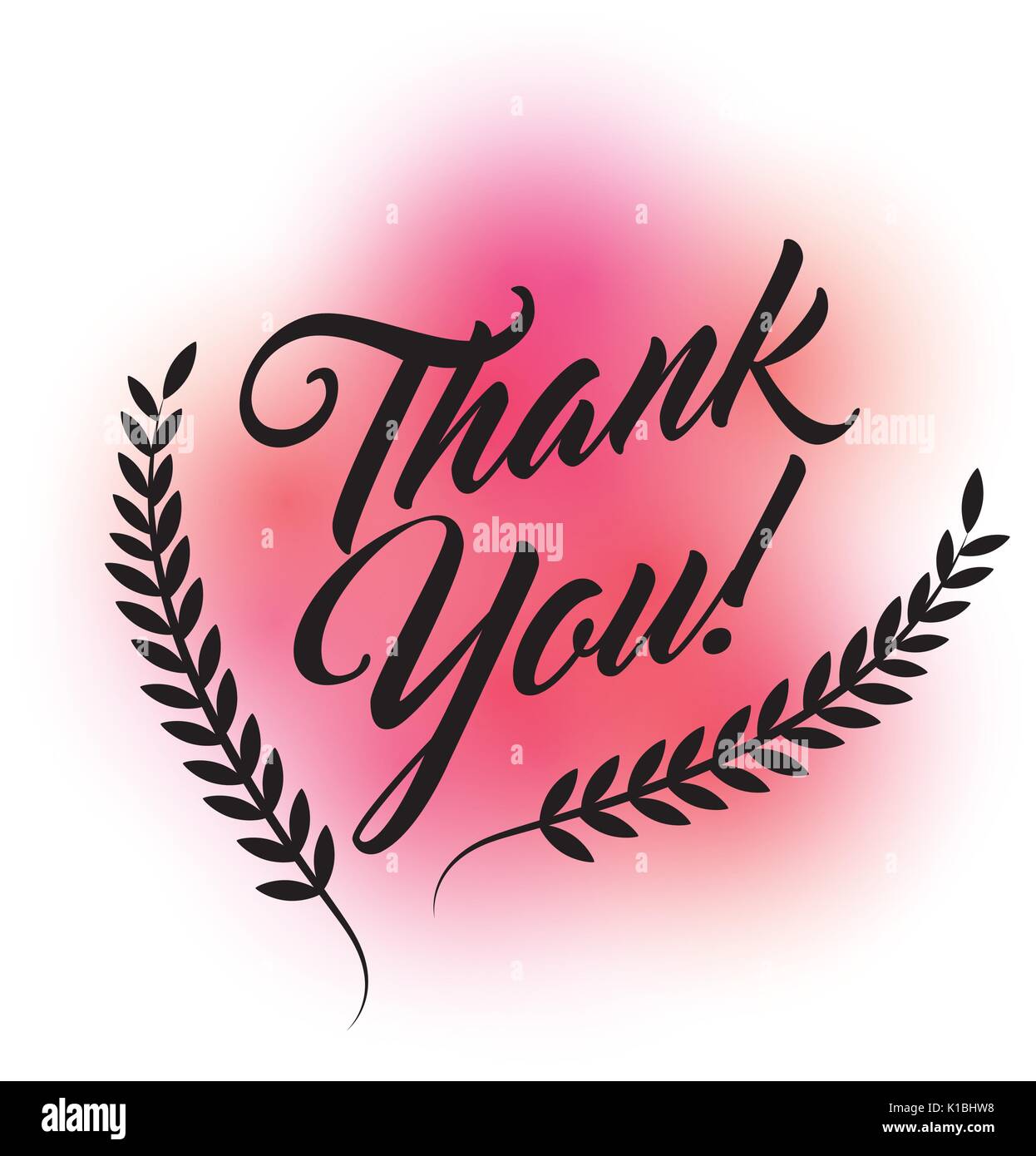 thank you card design Stock Vector Image & Art - Alamy