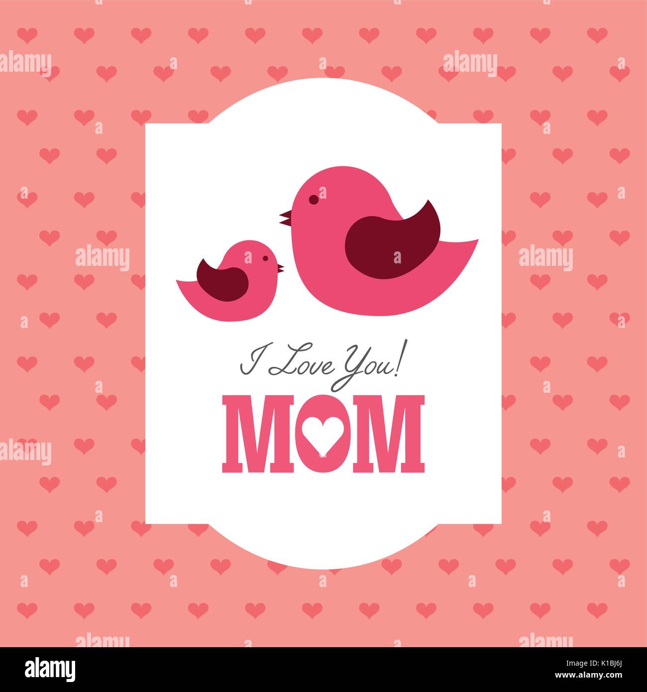 Mother's Day Card Template from c8.alamy.com