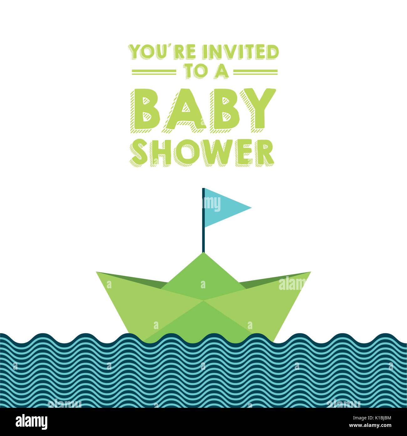 baby shower card design Stock Vector Image & Art - Alamy