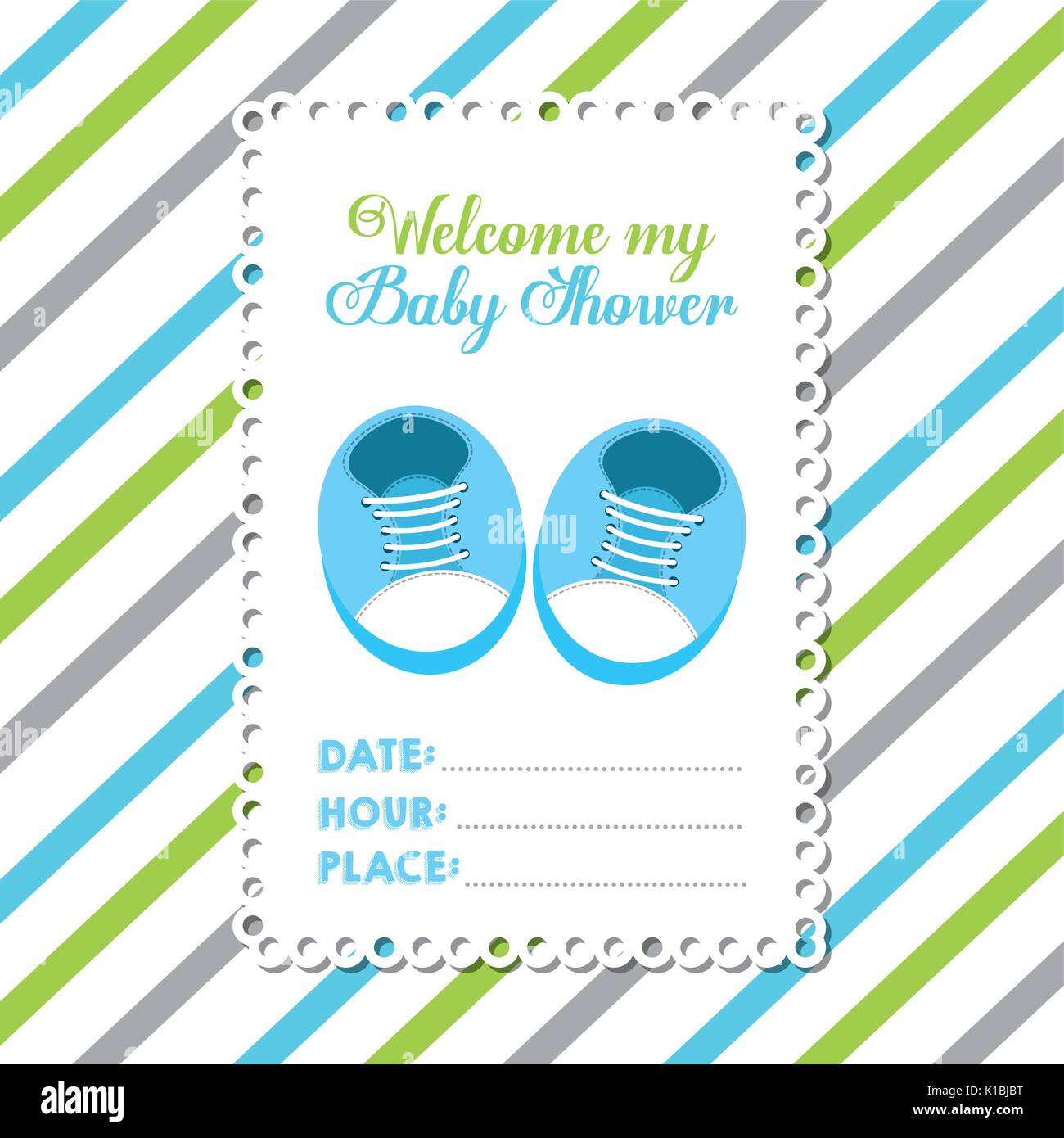 baby shower card design Stock Vector Image & Art - Alamy