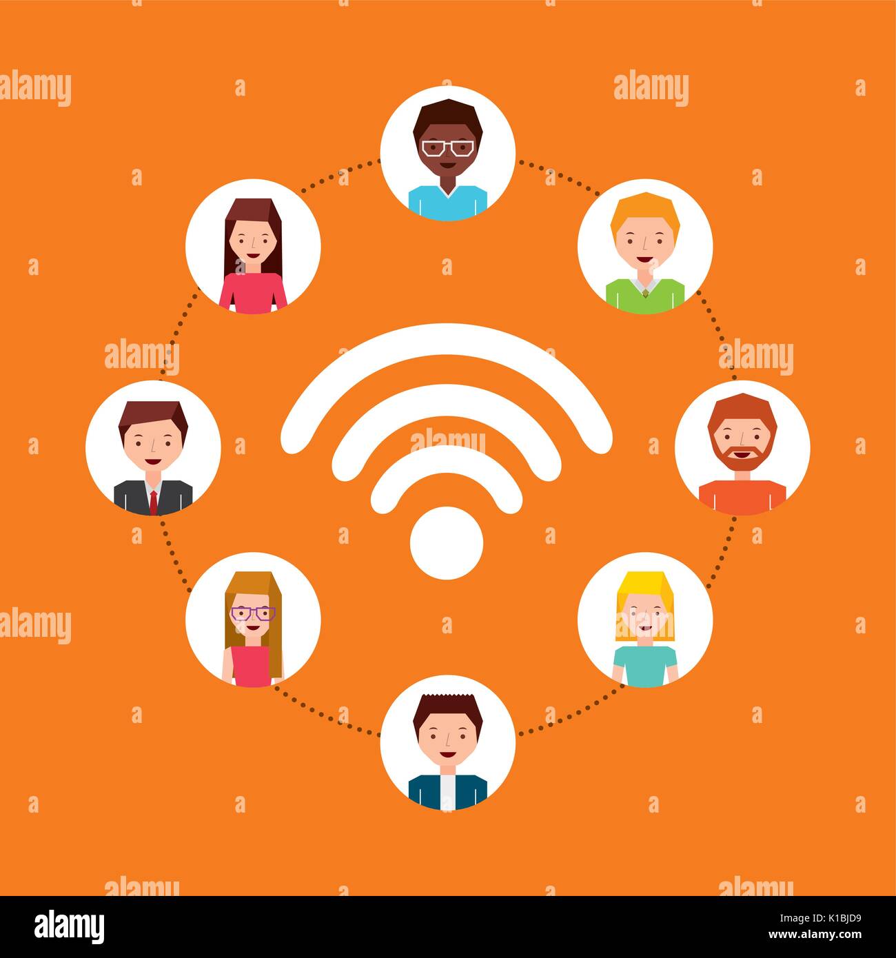 wifi connection design Stock Vector Image & Art - Alamy