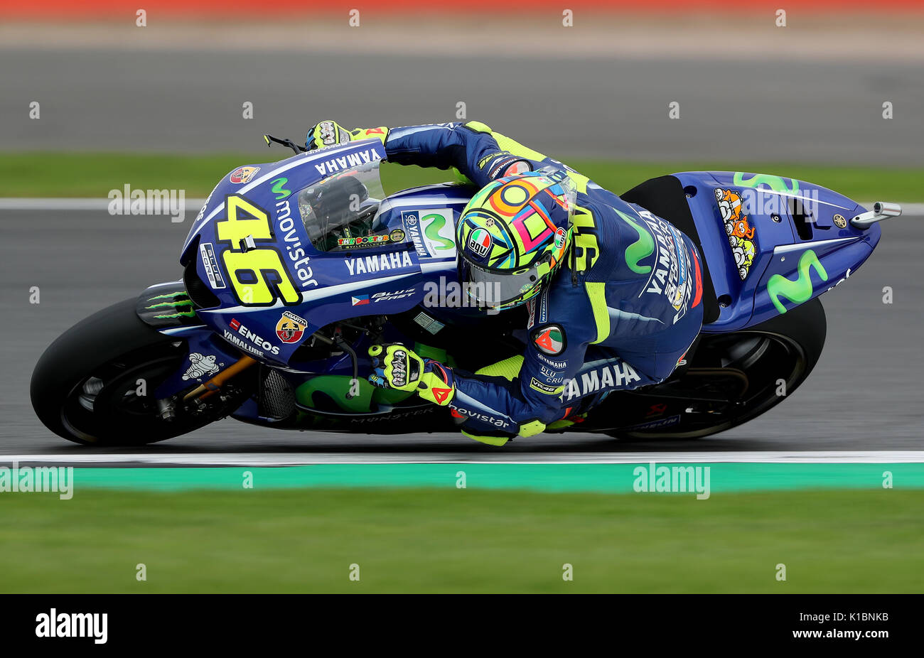 Movistar Yamaha's Valentino Rossi during qualifying ahead of the ...