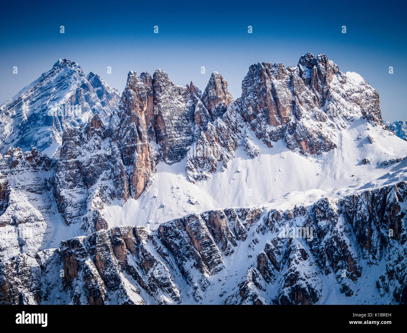 Dolomites. panorama of the Italian Alps Stock Photo - Alamy