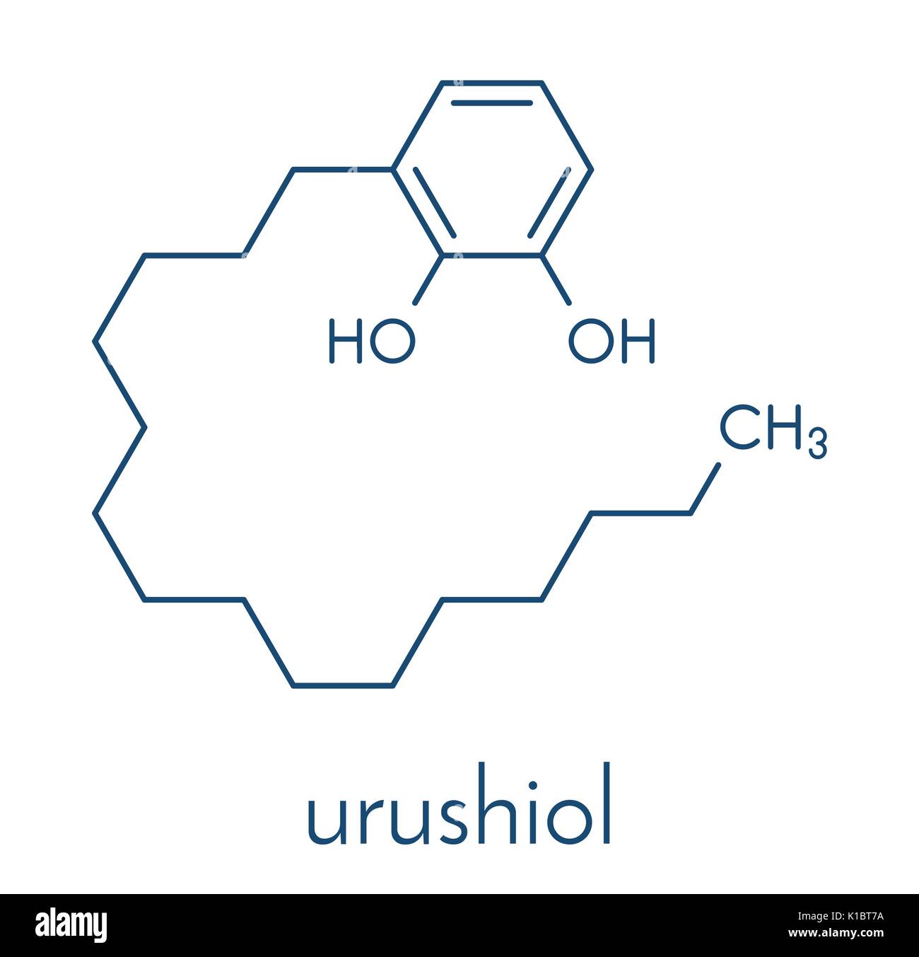Urushiol poison ivy allergen molecule. Also present in poison oak