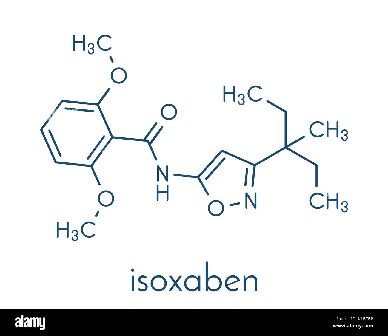 Isoxaben herbicide molecule. Skeletal formula Stock Vector Image & Art ...