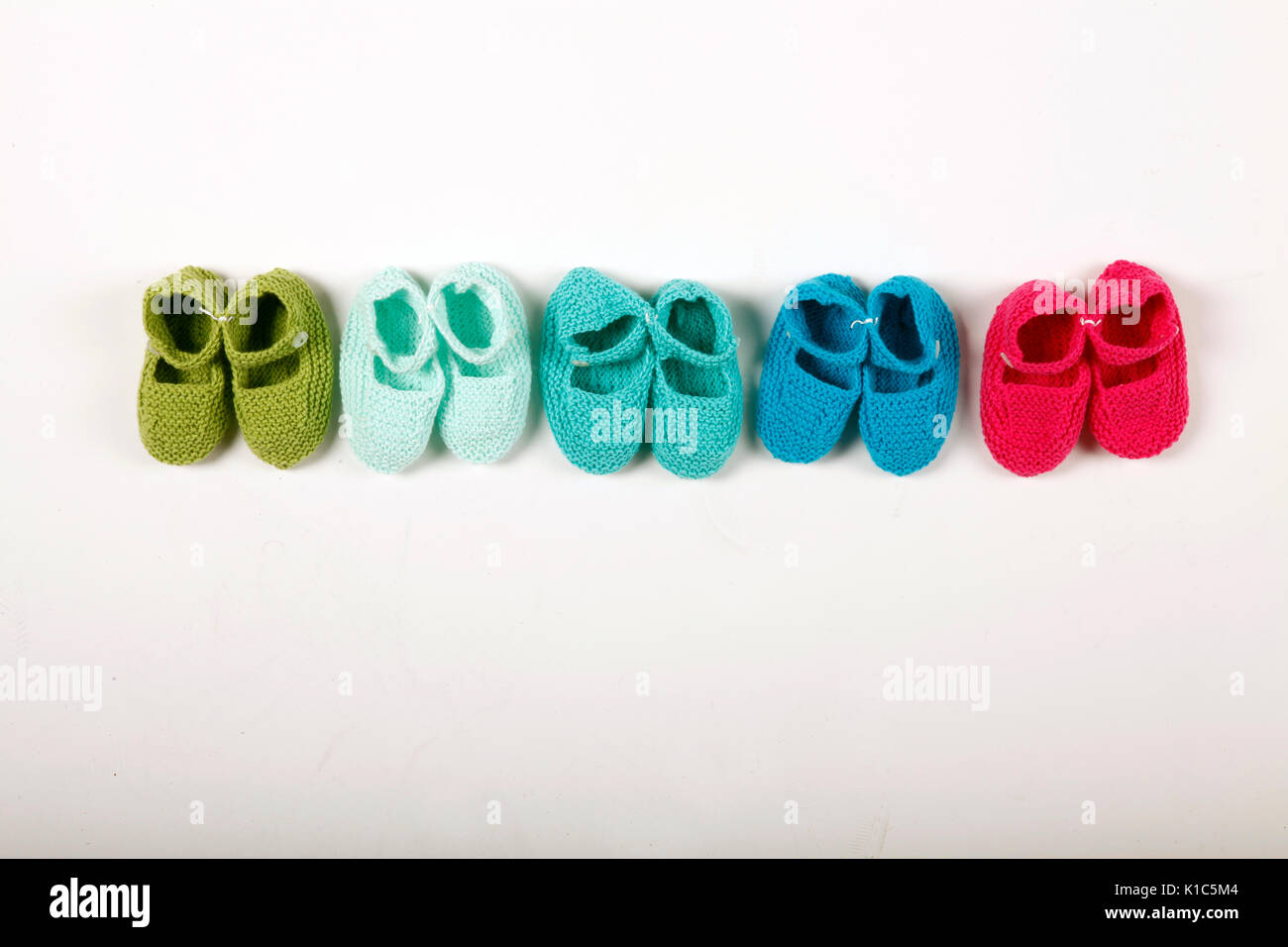 Sweet Wool Baby Shoes Stock Photo Alamy