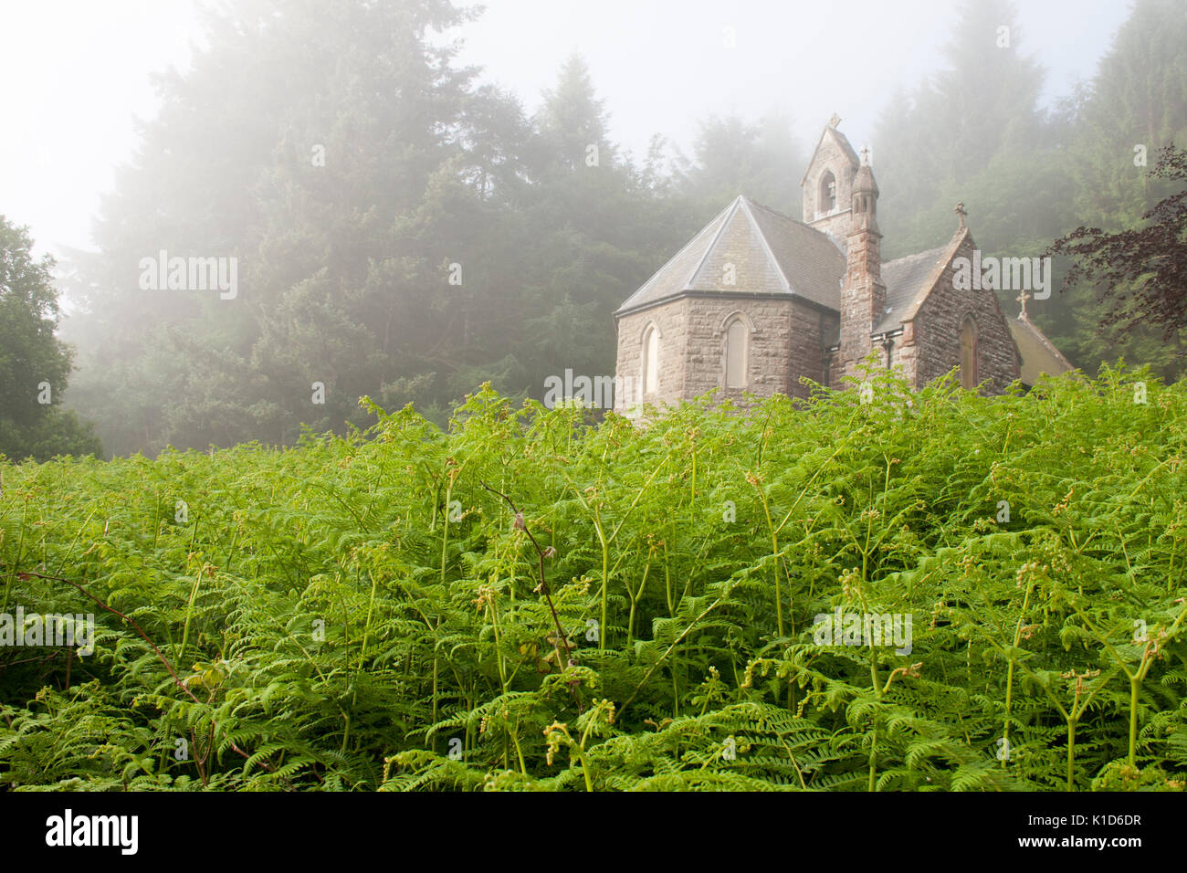 Pretty house at Elan Valley Stock Photo