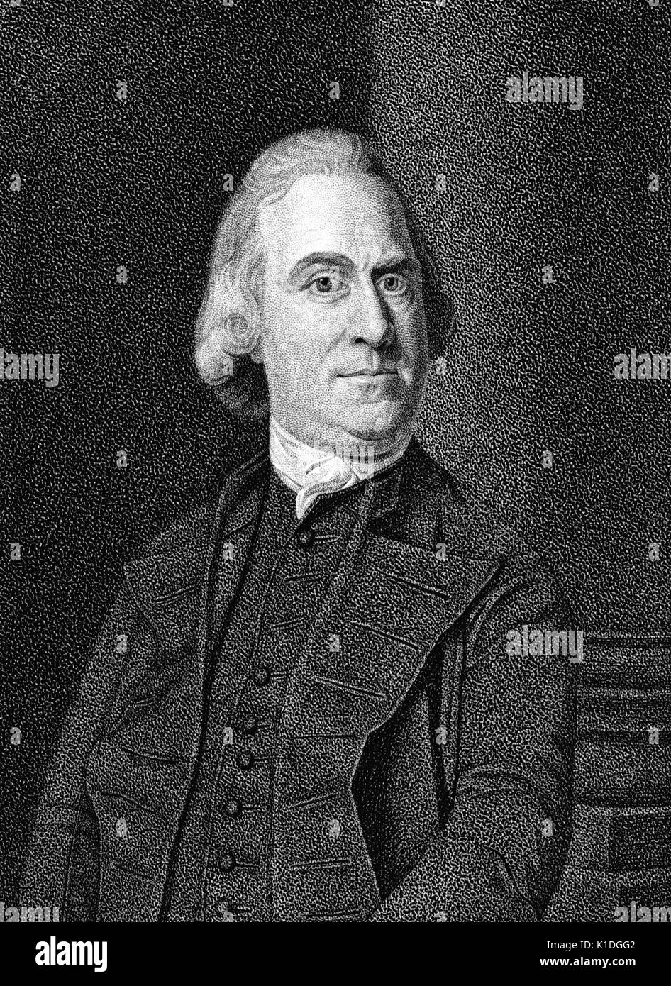 Politician and Founding Father of the United States Samuel Adams, 1815 ...