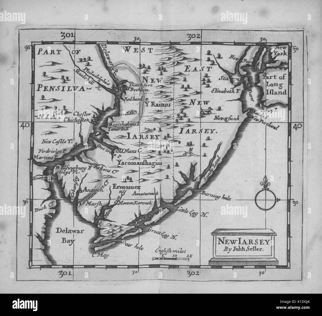 Pennsylvania map 1700s hires stock photography and images Alamy