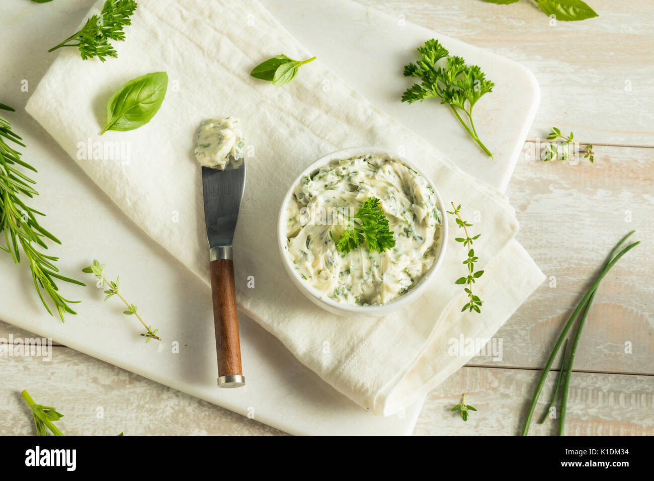 Parsley Butter With Garlic And Parsley High Resolution Stock