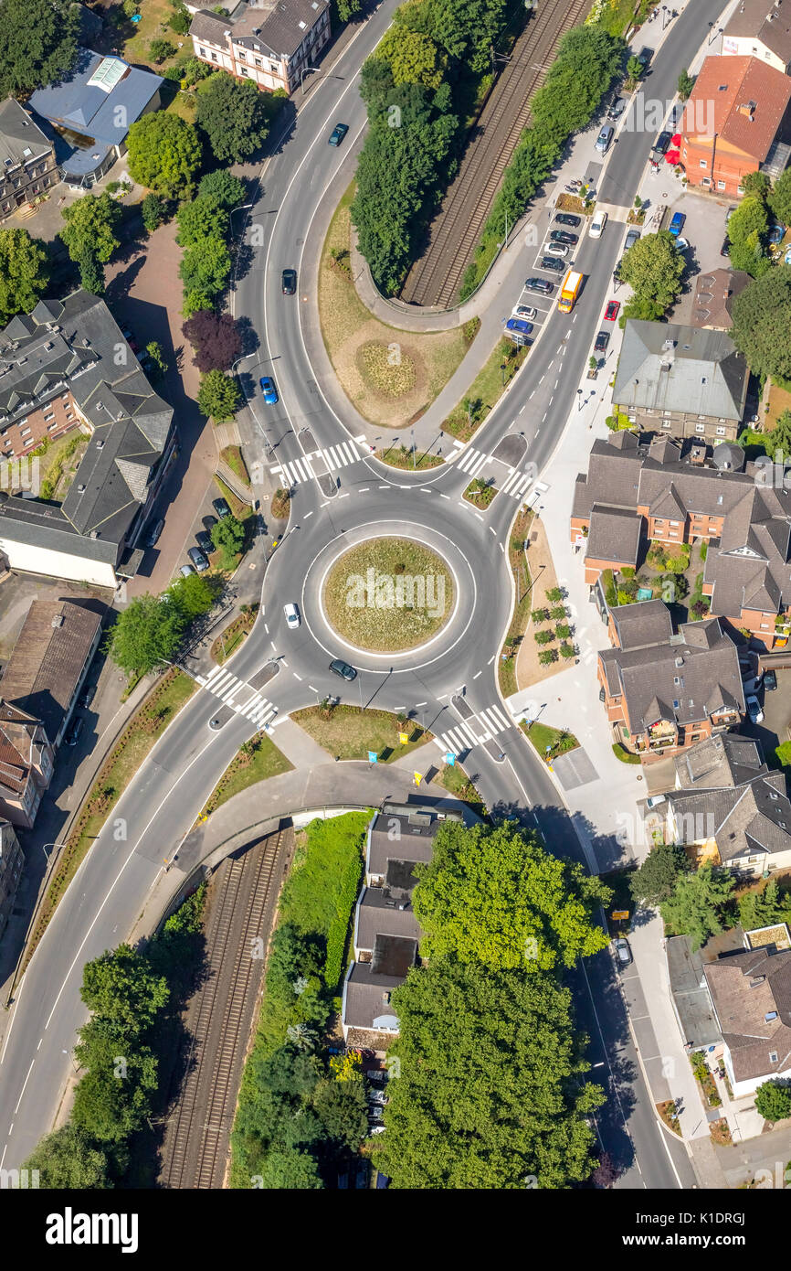 New roundabout Kaiserstraße Friedrichstraße B234, Wetter (Ruhr), Ruhr