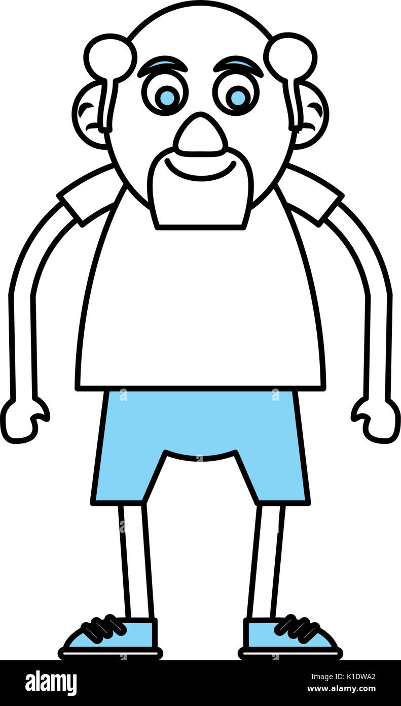 old man vector illustration Stock Vector Image & Art - Alamy