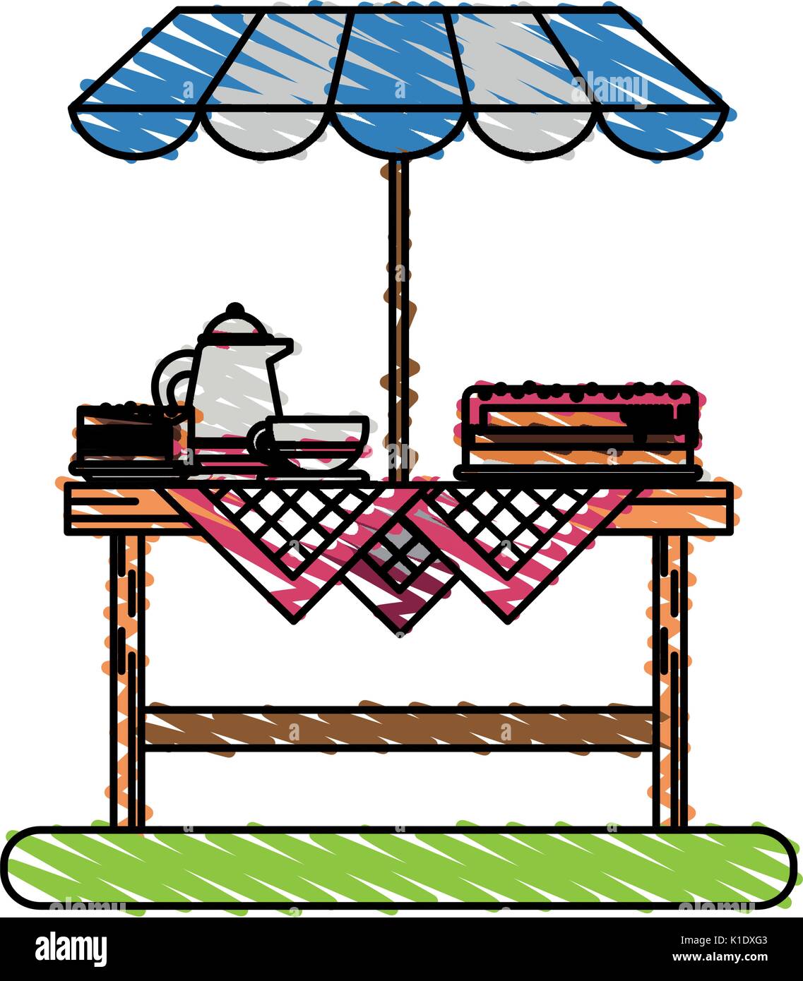 table vector illustration Stock Vector Image & Art - Alamy