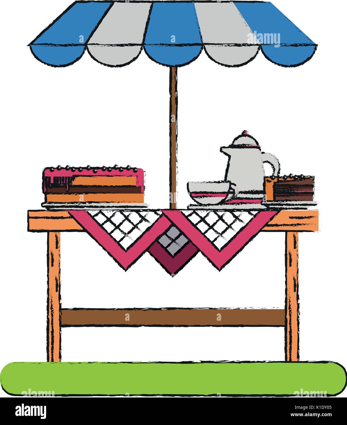 table vector illustration Stock Vector Image & Art - Alamy