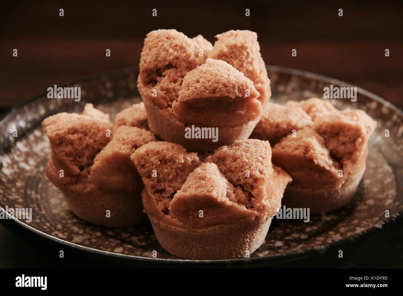 Kue Mangkok, the Indonesian Steamed Cupcakes of Rice Flour, Coconut