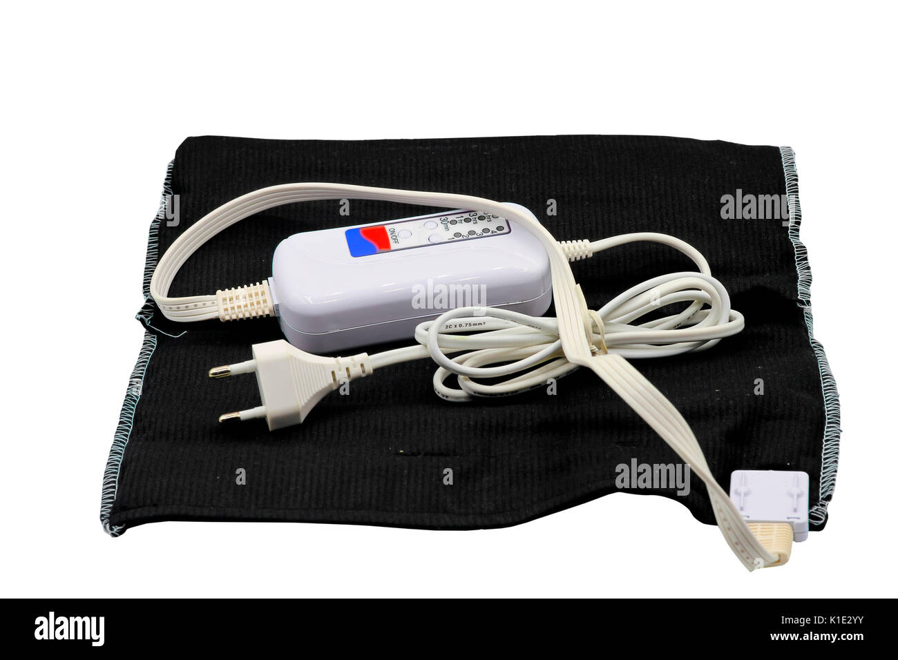 heating pad isolated on white background,this including clipping path Stock Photo