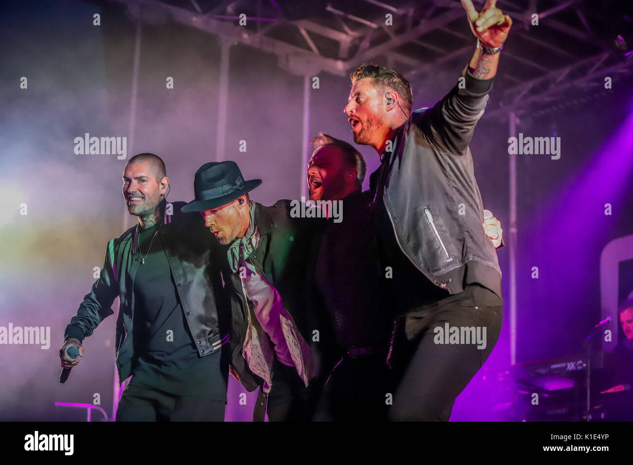 Boyzone at Hastings Pier Stock Photo