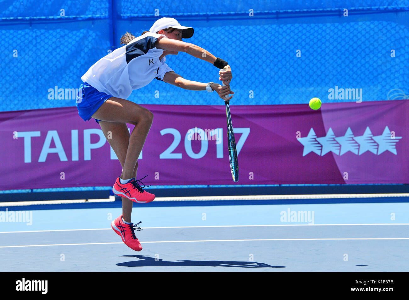 Erina Hayashi (JPN), AUGUST 26, 2017 - Tennis : The 29th Summer Universiade  2017 Taipei Women's Doubles Quater-final at Taipei Tennis Center in Taipei,  Taiwan. (Photo by MATSUO.K/AFLO SPORT Stock Photo - Alamy