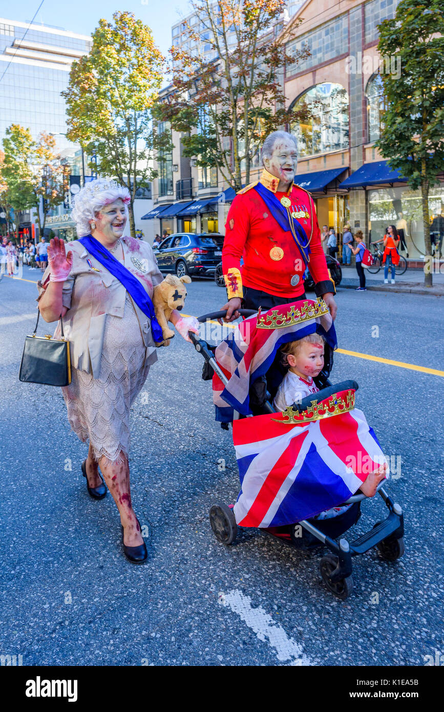 Zombie Royals, Royal zombies at Vancouver Zombiewalk, Downtown