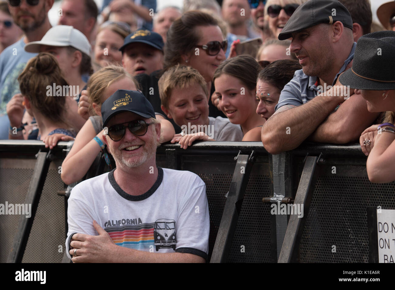 Chris Evans At Laverstoke park farm on the main stage at Carfest south on Saturday Stock Photo