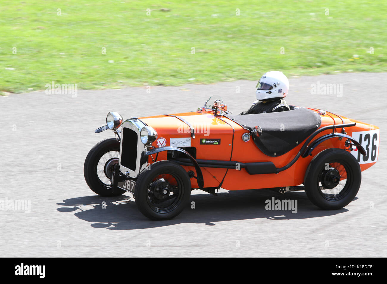 London, UK. 27th August, 2017. 1930 Austin Ulster competing in the time trials at Motorsport at the Palace in South London England 27 08 2017 Credit: theodore liasi/Alamy Live News Stock Photo