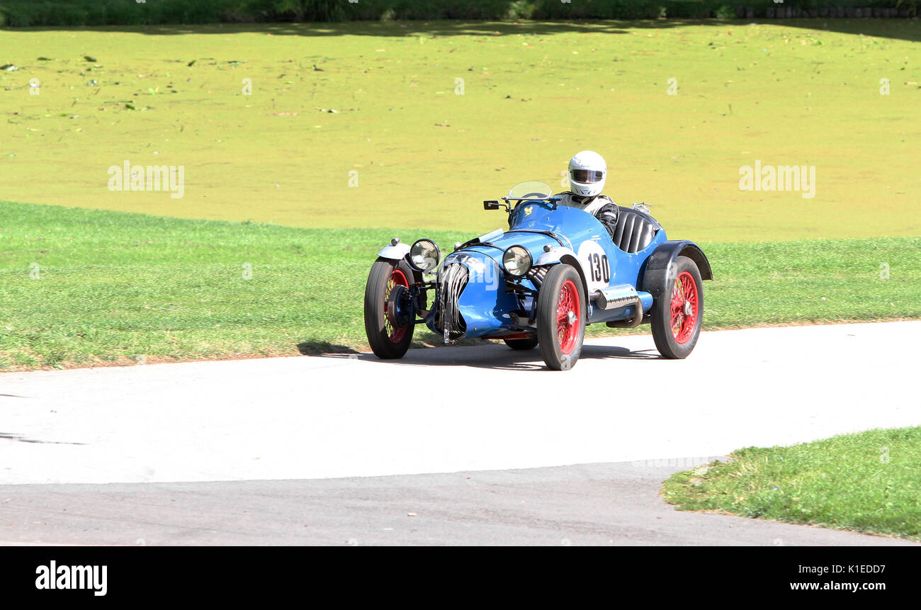 London, UK. 27th August, 2017. 1934 Wolseley Aerees Special competing in the time trials at Motorsport at the Palace in South London England 27 08 2017 Credit: theodore liasi/Alamy Live News Stock Photo