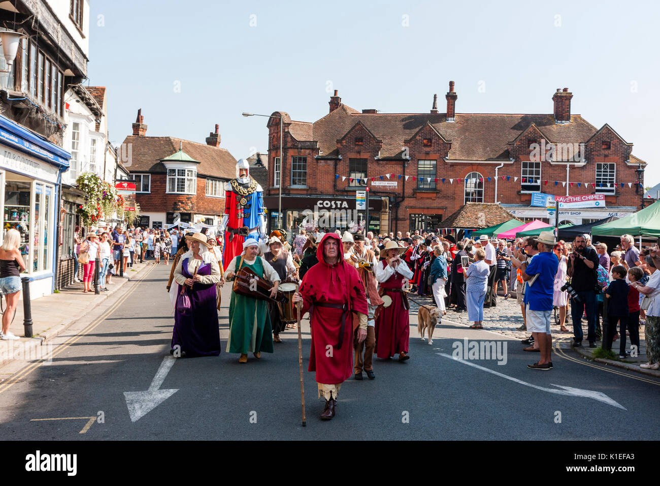 800th anniversary parade to celebrate the Battle of Sandwich of 1217