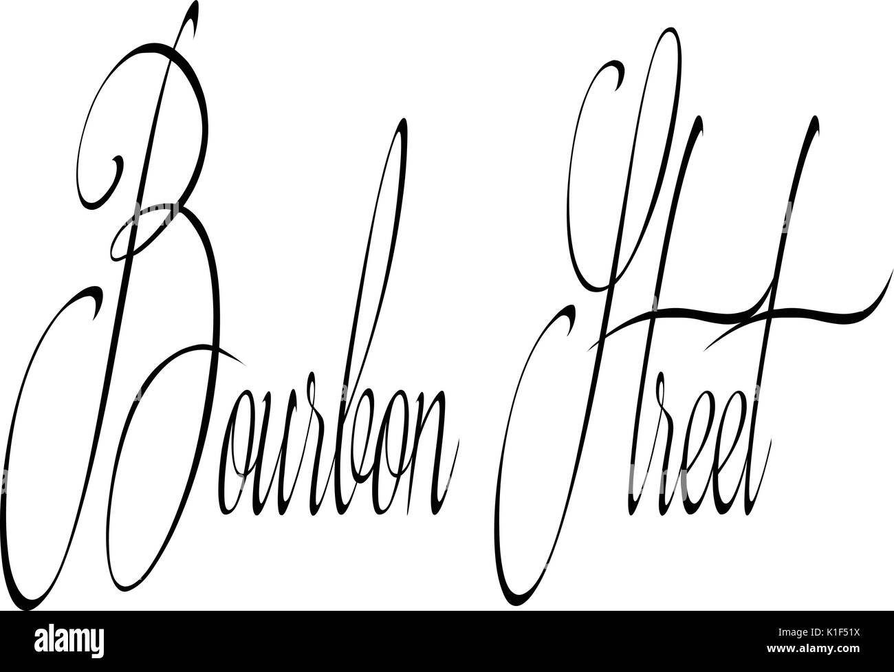 New orleans bourbon street Black and White Stock Photos & Images Alamy