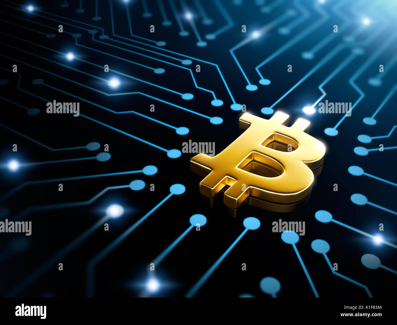 Bitcoin and circuit board hi-res stock photography and images - Alamy