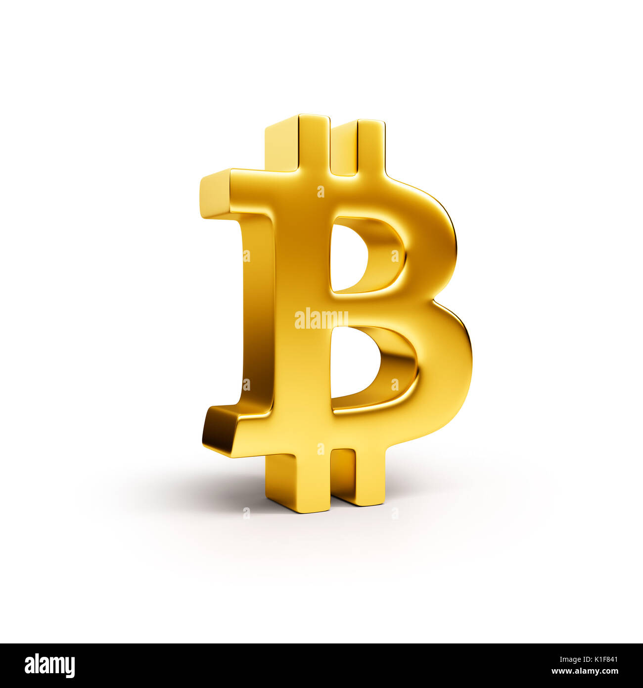 Bitcoin symbol isolated on white background Stock Photo Alamy