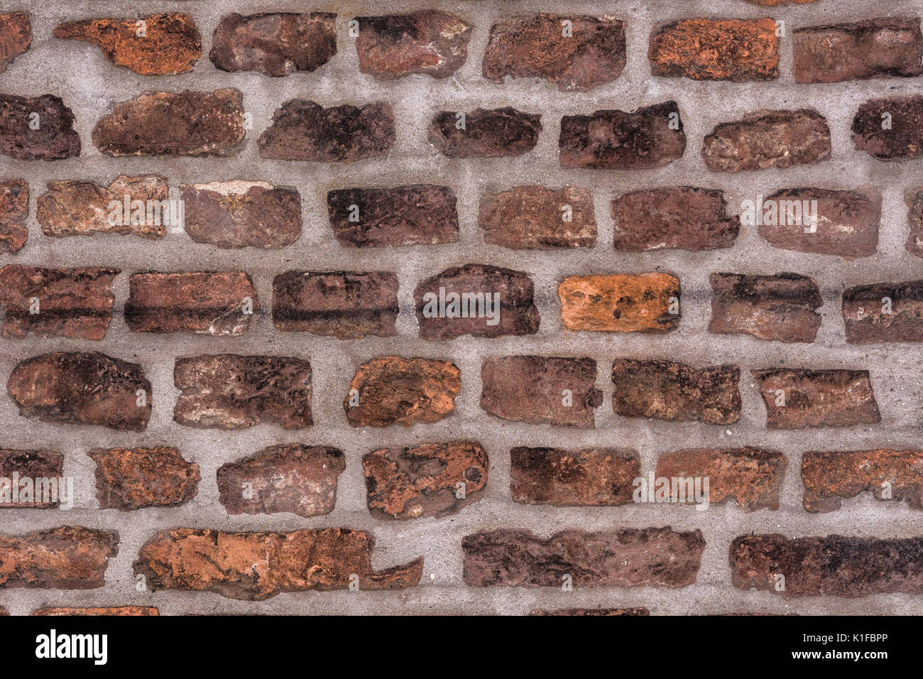 Red brick wall texture Grunge background, can be used in interior