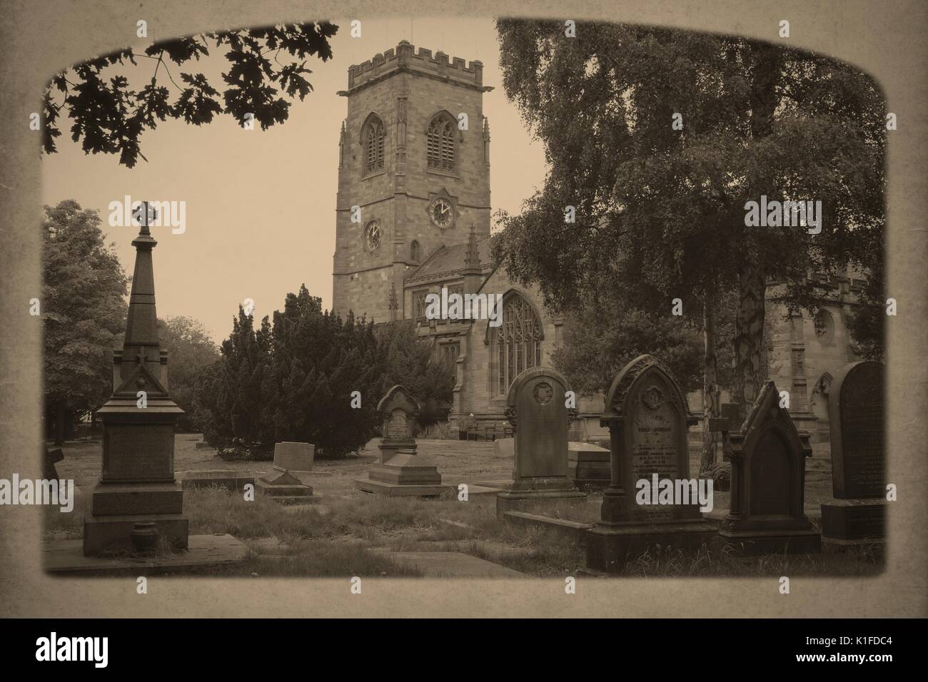 St. Mary's Church, Bowdon Stock Photo - Alamy