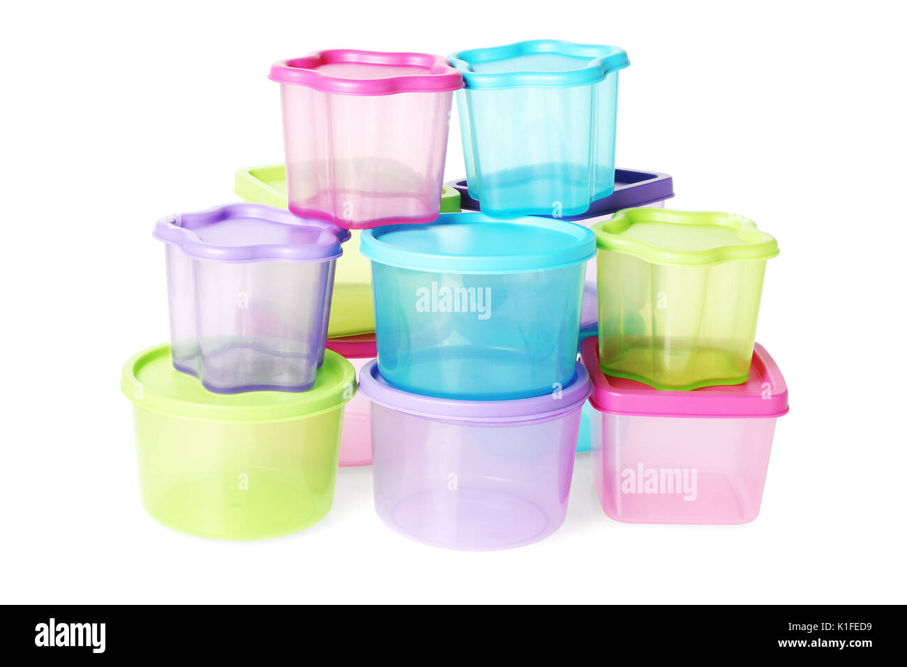 Colorful containers