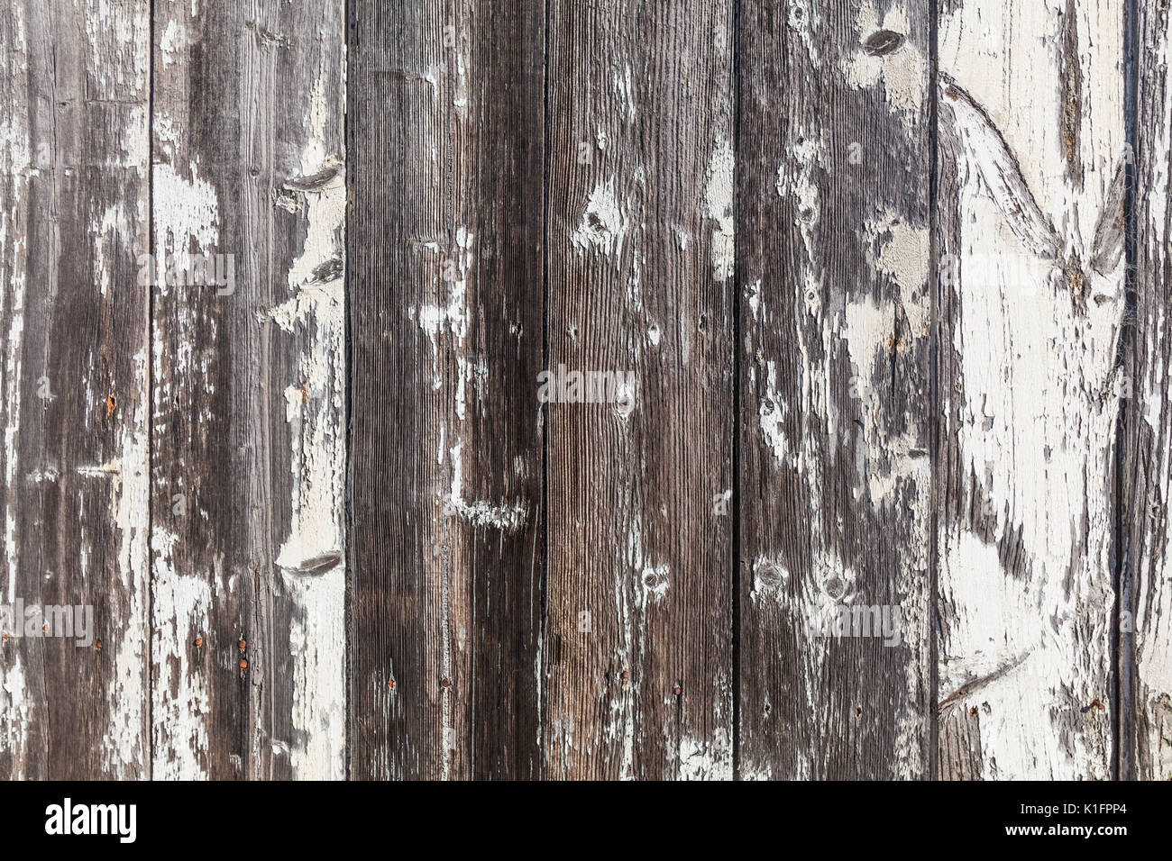 Rustic wooden planks background with flaking white paint Stock Photo ...
