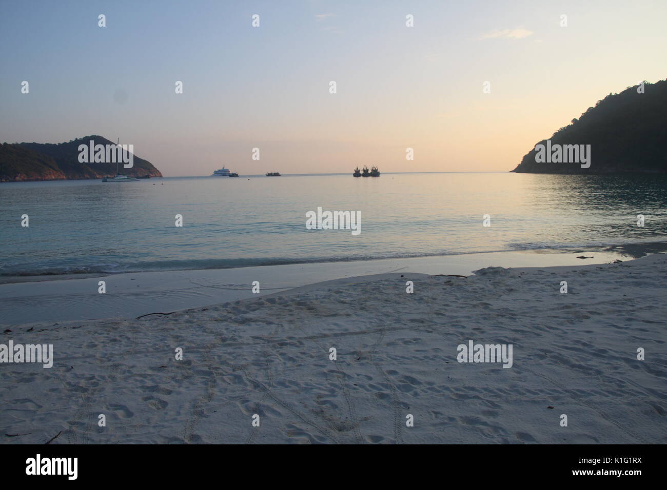 Teluk Dalam, beautiful island of Pulau Redang, Malaysia Stock Photo