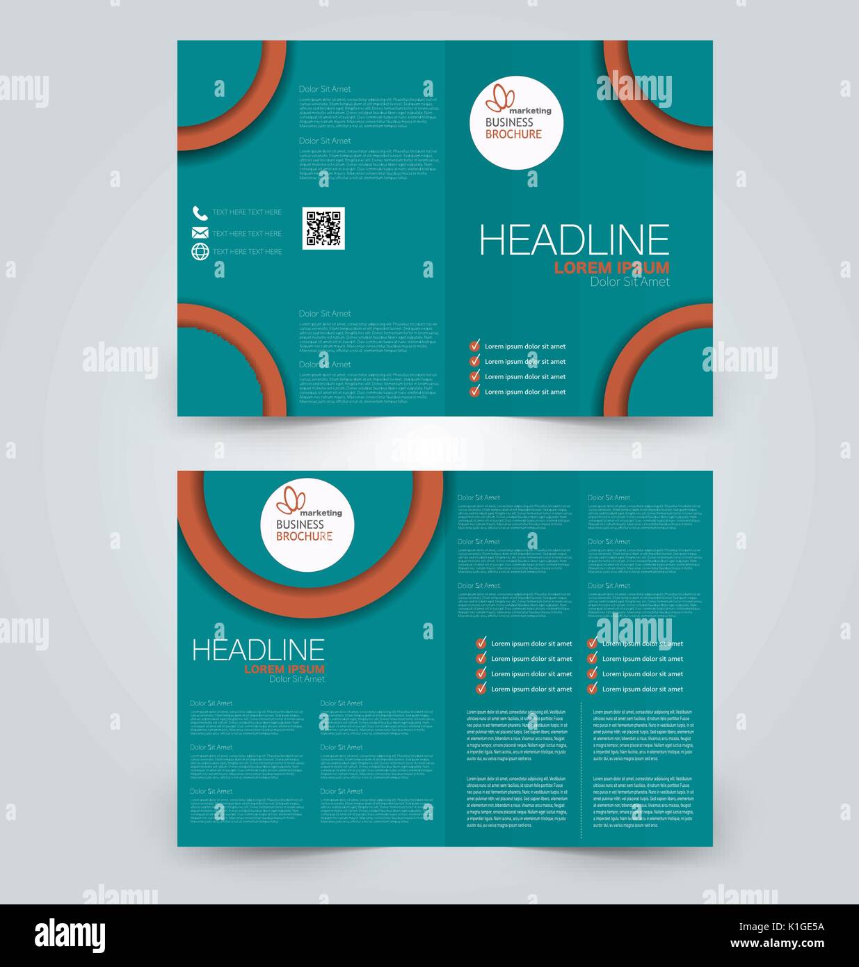 Abstract flyer design background. Brochure template. Can be used for magazine cover, business mockup, education, presentation, report. Stock Vector